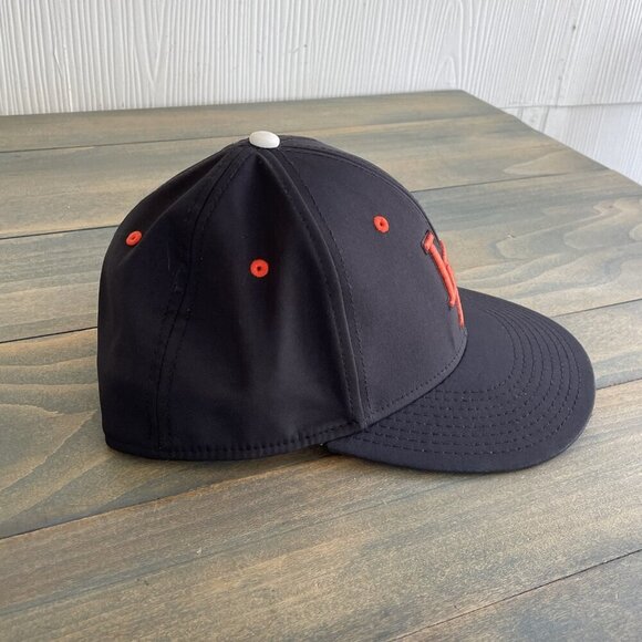Lady Patriots Softball Black & Orange Fitted Baseball Cap Size Small (C8) - Picture 3 of 8